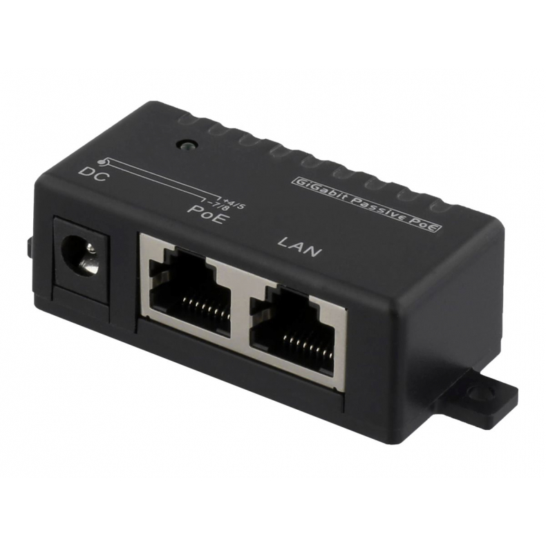 PoE Gigabit injector for PoE/PoE+ 48v/1A