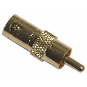 Adapter RCA ha til BNC ho, guldplterad