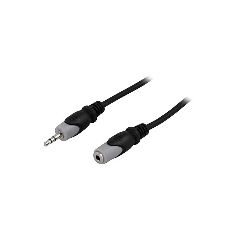 Audiokabel 3,5mm han - hun m 0,5m