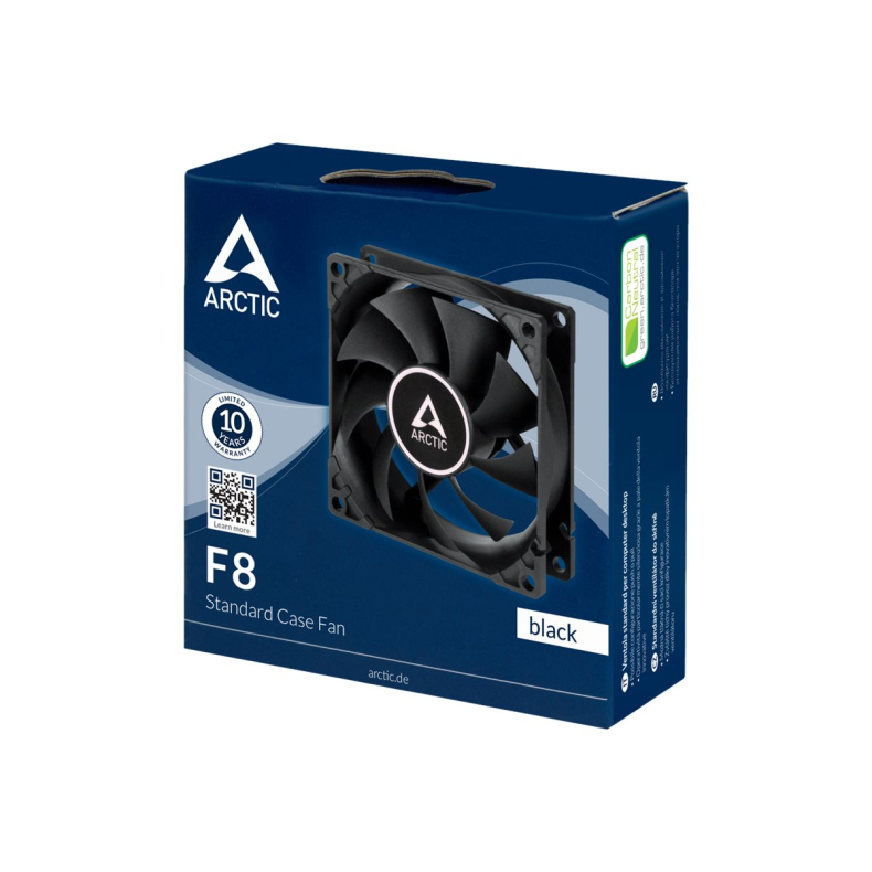 Arctic F8 Black 80mm, Low Noise