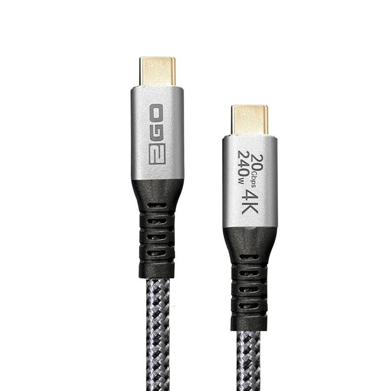 USB-C 240W 20Gbps Thunderbolt 3 2m