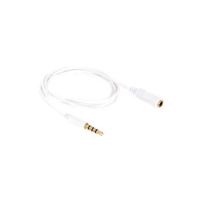 1m Minijack 4pin forlnger kabel  hvid