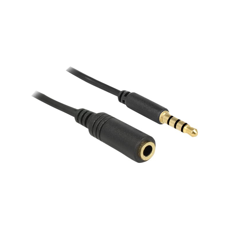 1m Minijack 4pin forlnger kabel