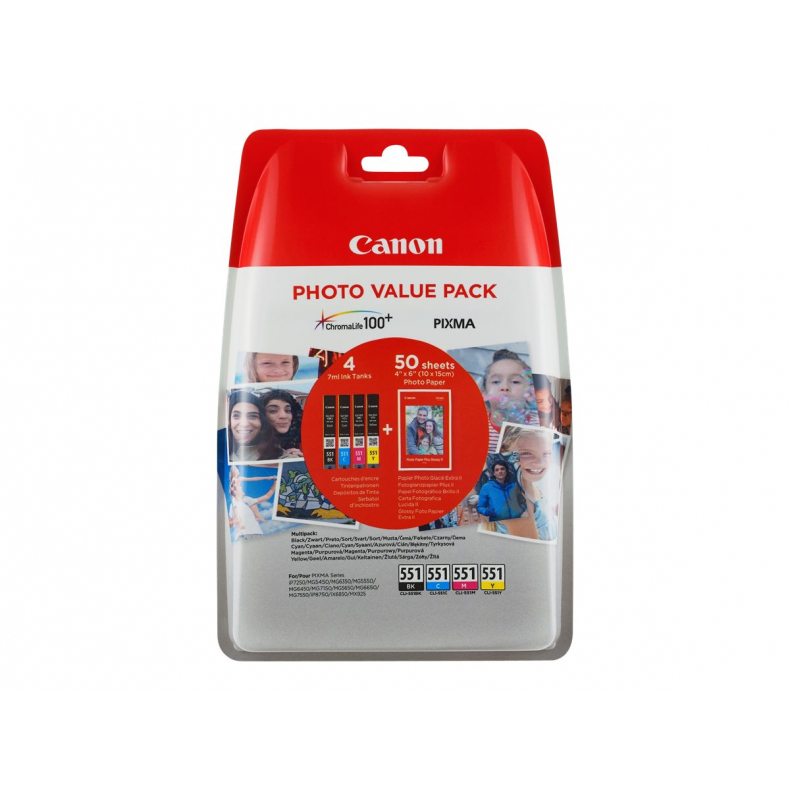 CANON CLI-551 C/M/Y/BK MultiPack blister