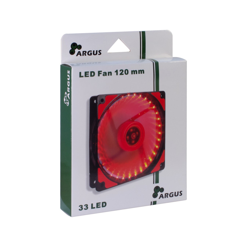 120mm R�d LED max 20db. 3pin/ 4pin molex