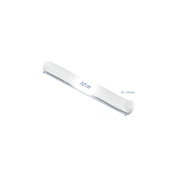 Kabelsokke 19mm - 10m hvid