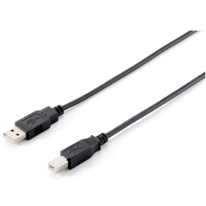 1m USB-A til B kabel Sort
