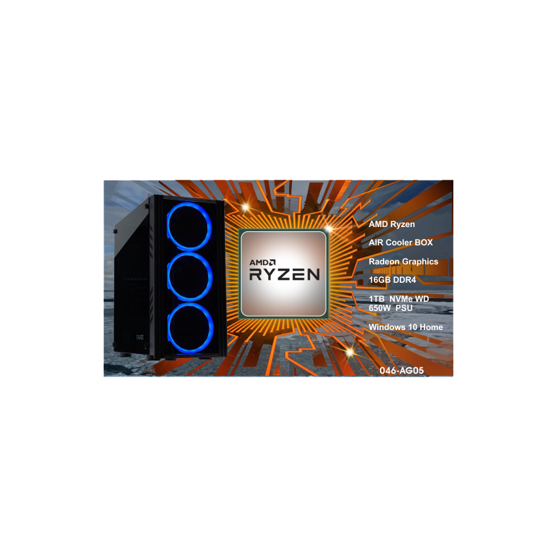 Computer Ryzen 7 5700G 16GB RAM NVMe Win 10 - LUC Entry - BWS Computers ApS