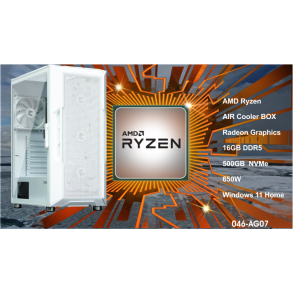 Luc Computer AG07 Ryzen 5 8500G 16GB DDR5 500GB NVMe Win 11 PC2GO