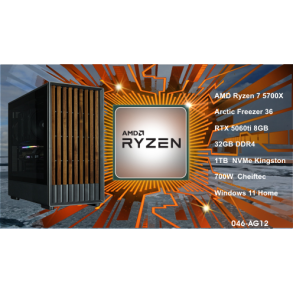 Luc Computer AG12 Ryzen7 5700X 32GB RAM 1TB NVMe RTX5060ti Win11