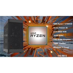 Luc Computer AG12 Ryzen7 5700X3D 16GB RAM 1TB NVMe RTX5060ti Win11 **PC2GO** 