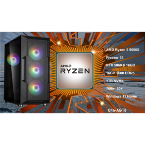 Luc Computer AG18 Ryzen 5 9600x 1TB NVMe, 16GB, RTX5060ti Win11