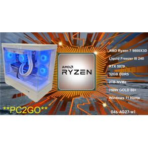 Luc Computer AG27 Ryzen 7 9800X3D 2TB NVMe 32GB, RTX5070 **PC2GO**