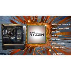 Luc Computer AG27 Ryzen 7 9800X3D 2TB NVMe 32GB, RTX5070 U/Win Black