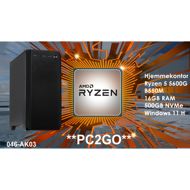 Luc Computer AK03   AMD 5600G inkl. WIN11 **PC2GO**
