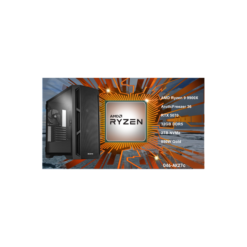 Luc Computer AK27 Ryzen 9 9900x 2TB NVMe 32GB, RTX5070