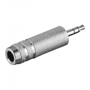 3,5mm minjack Han/ 6,3mm hun metal