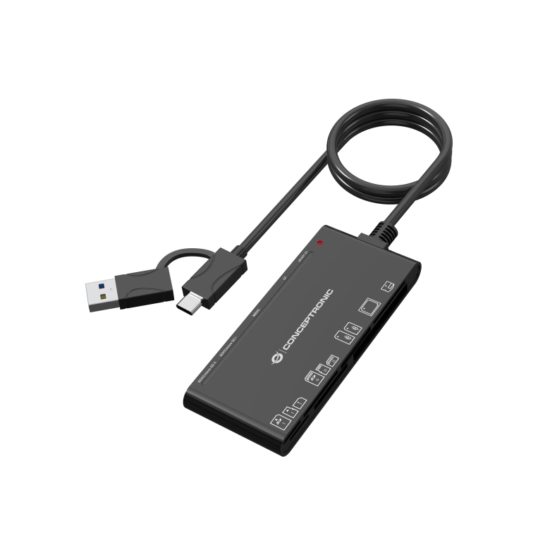 USB 3.0 7 i 1 Card Reader USB/Type-C