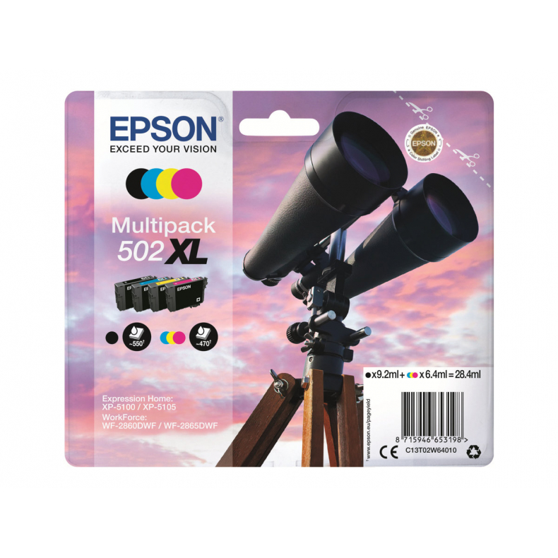 EPSON Multipack 4-colours 502 XL sort