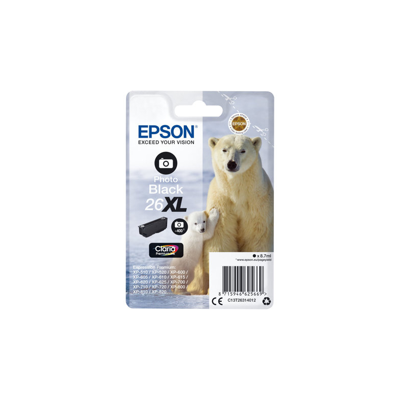 EPSON 26XL Series Polar bear black ink