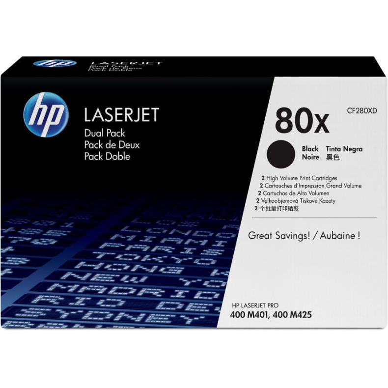 HP 80x - 2-pack