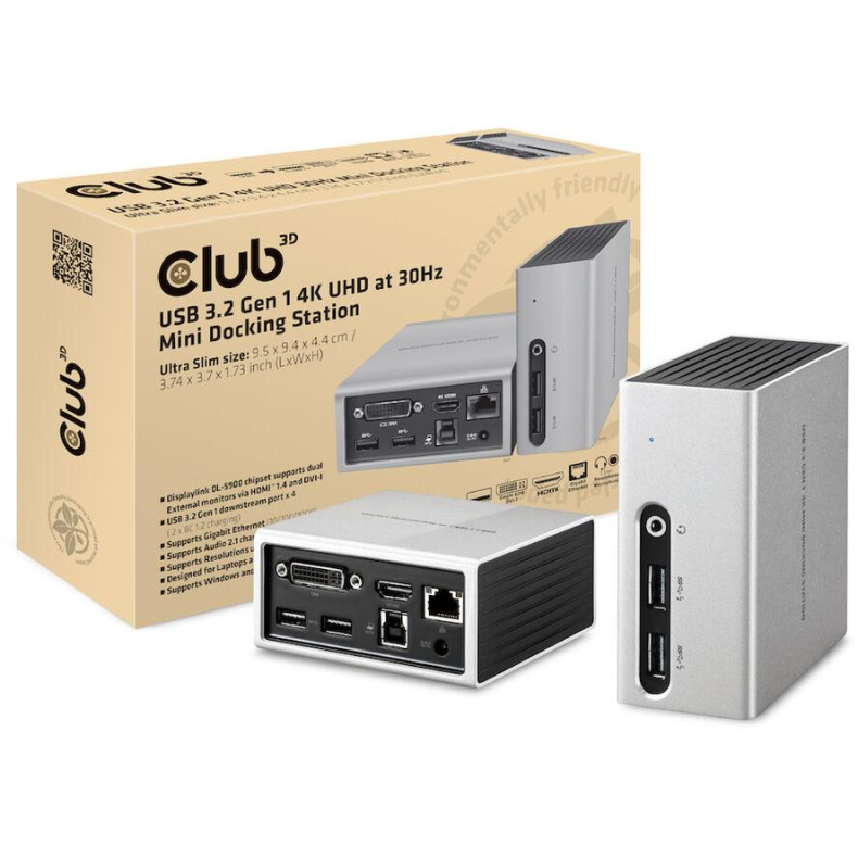 Club3D 4K Mini-Dockingst USB3