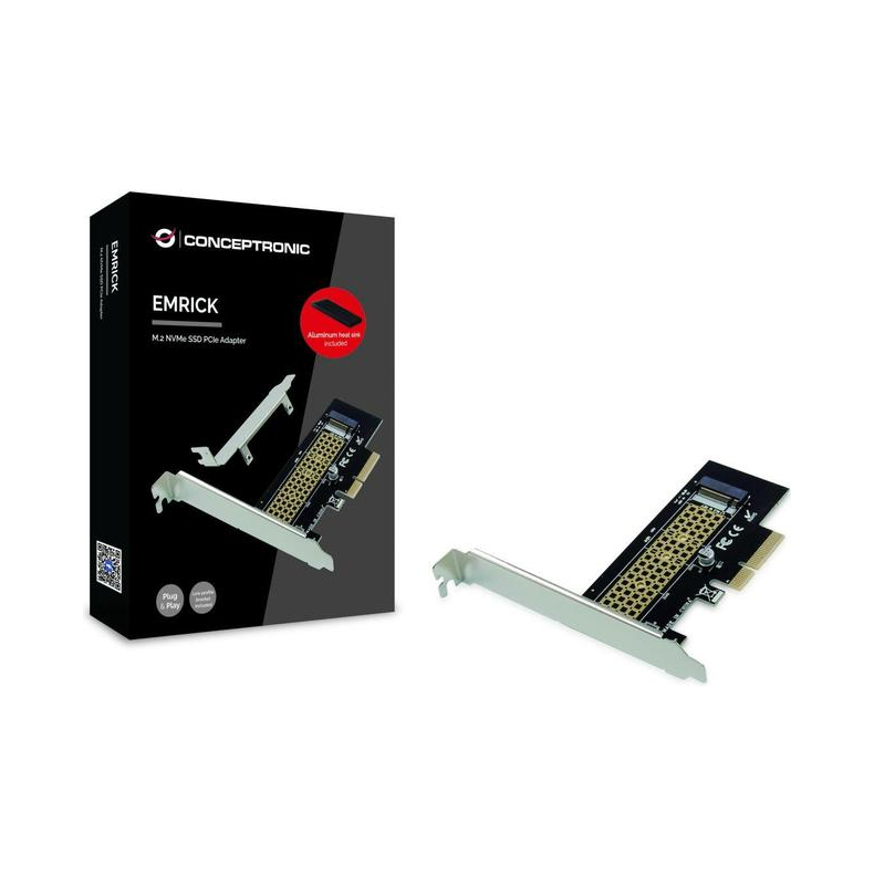 PCIe M.2. NVMe 3.0x4 Host med Cooler