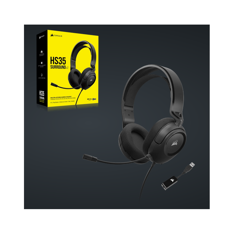 Corsair HS35 Surround v2, Carbon