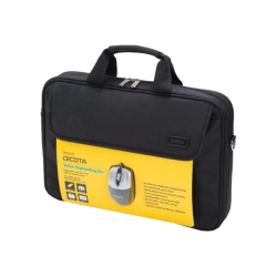 15.6 Skuldertaske Taske Sort inkl mus