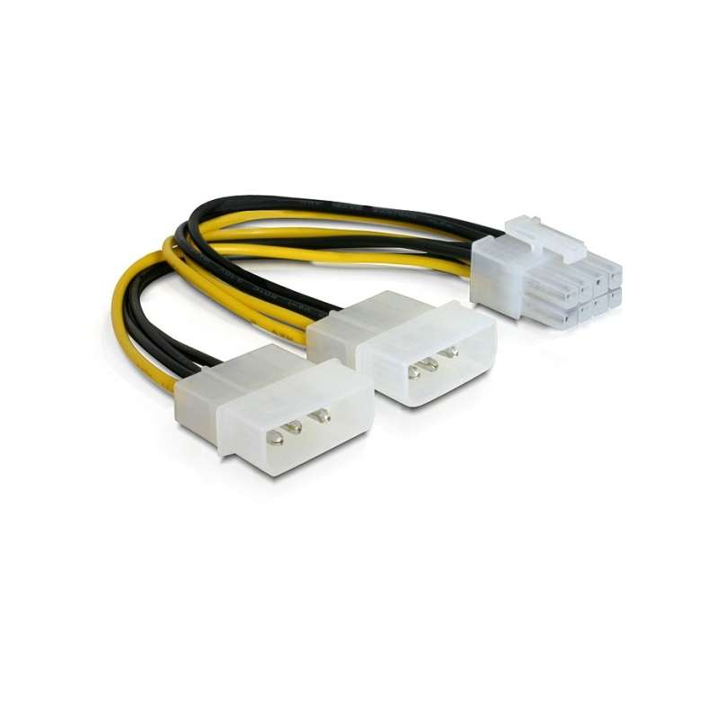 2xmolex 4-pin til 8-pin PCI-Express 30cm