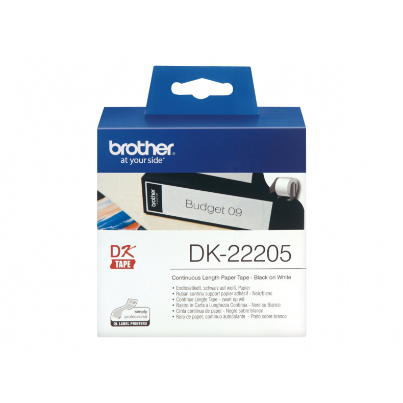 Brother DK22205 DK-labels i endels