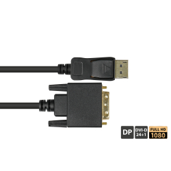 1.8m DisplayPort 1.2 til DVI-D 24+1