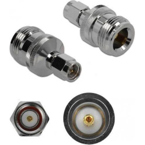 Antenneadapter, N Hun - SMA Han