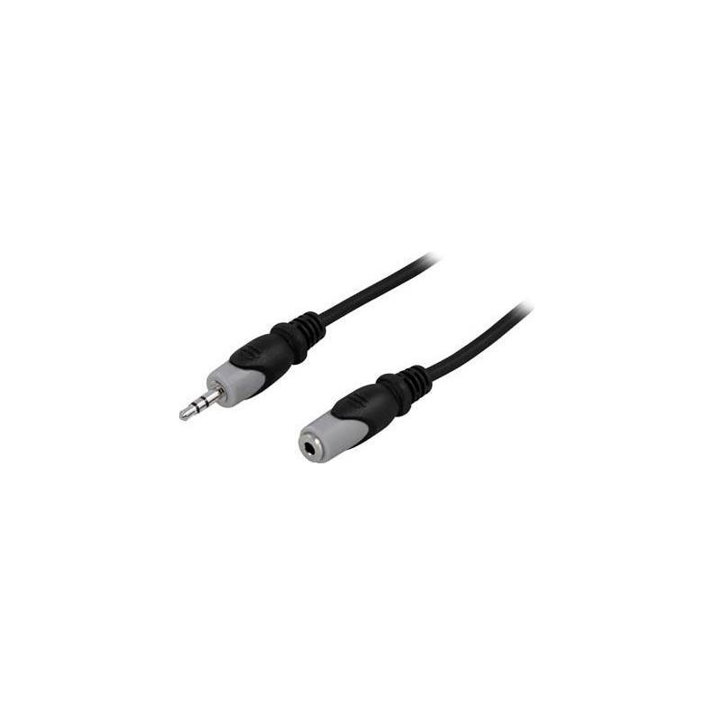 Audiokabel 3,5mm han - hun m 0,5m