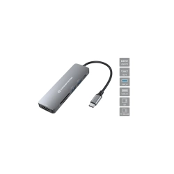 Dock USB-C->HDMI,SD,GbE,USB3.0/2.0,PD