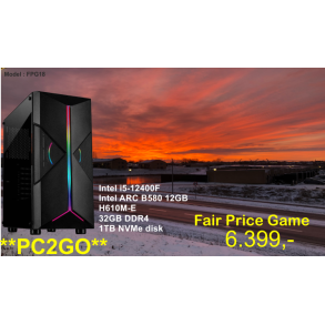 LUC Computer FPG18 i5-12400F 32GB 1TB NVMe ARC 580 m/Win **PC2GO**
