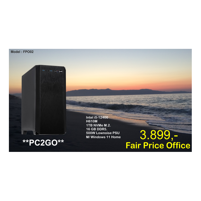 Luc Computer FPO02  i5-12400,16GB Win11 **PC2GO**