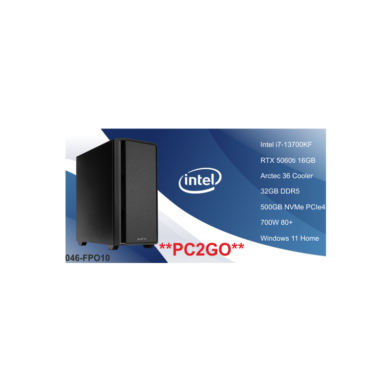 Luc Computer FPO10  Intel i7 13700KF 32GB DDR5 RTX5060ti Win11 **PC2GO**