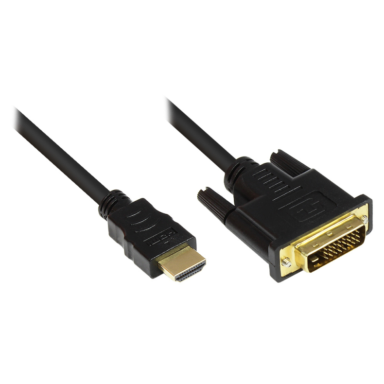 2m HDMI til DVI-D (24+1)