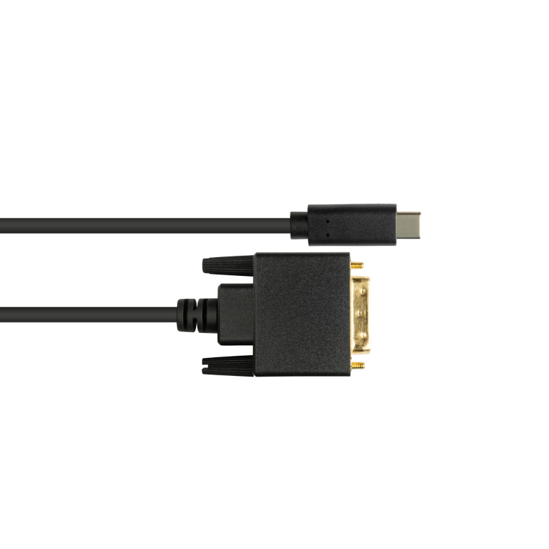 USB C til DVI 24+1 2m sort