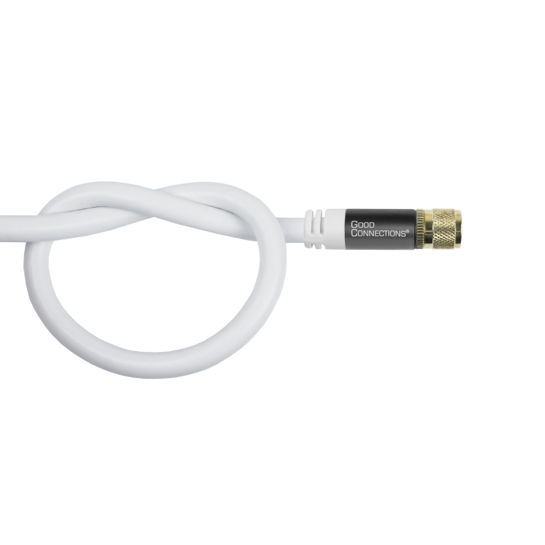 15m. SAT Antennekabel  F til F Hvid