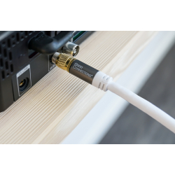 15m. SAT Antennekabel  F til F Hvid