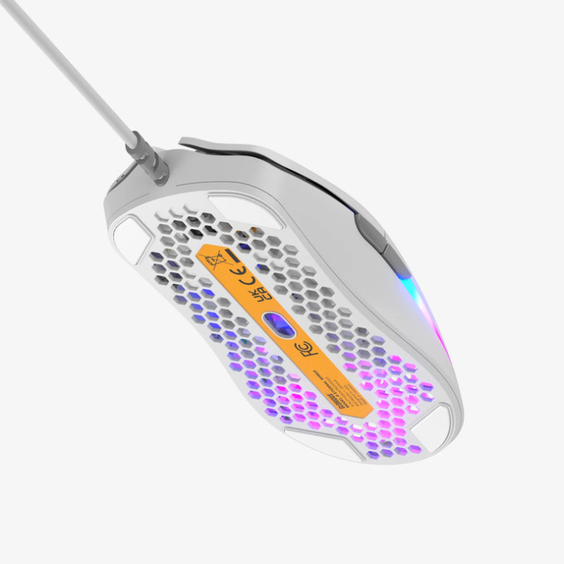 Glorious Mus Model O Optisk Hvid