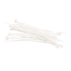 Kabelbinder - 2,5 x 100mm hvid 100 stk