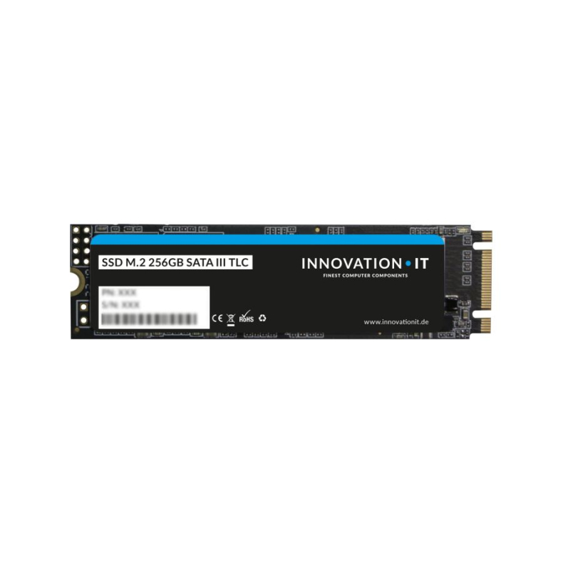 256GB InnovationIT Black SSD M.2 bulk