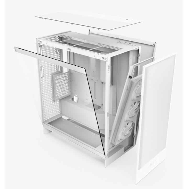 NZXT H7 Flow RGB 2024 Mid-tower Hvid