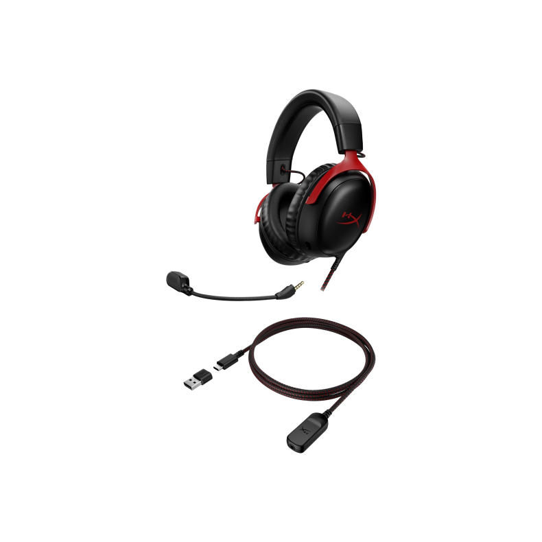 HyperX Cloud lll headset kablet Sort/Rd