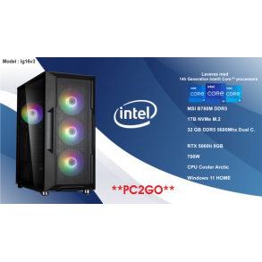 Luc Computer IG16v3 Intel i5-14400F 3,5GHz 32GB RTX 5060ti Win11 **PC2GO**