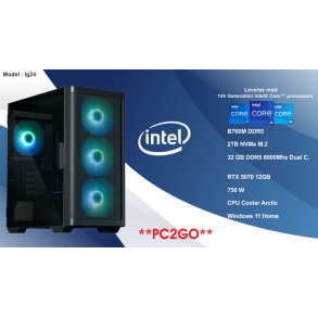 Luc Computer IG24 Intel i5-14600KF 32GB RTX 5070 WIN11 **PC2GO**
