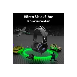 INCA Headset 7.1 Surround RGB/USB Sort